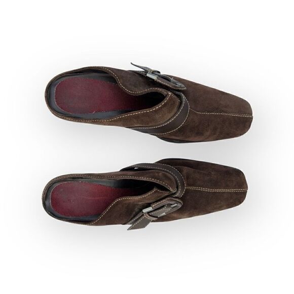 Aerosoles heeled slip on mule brown sides women’s size 7.5 - Picture 6 of 13